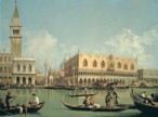 'View of the Molo di San Marco from the Bacino' by Canaletto (1697-1768)